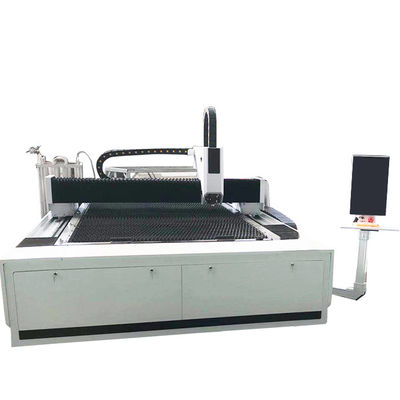 movimentação bilateral do pórtico de alta velocidade da máquina de corte do laser da fibra do CNC 500W
