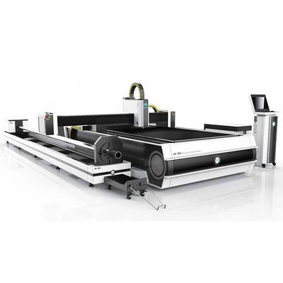 Máquina de corte automática completa do laser da tabela do perfil do ferro 1530 para cortar o metal macio
