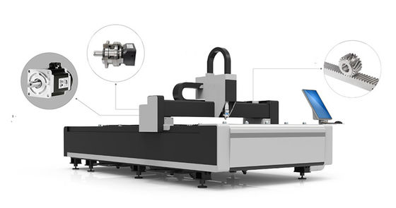Máquina de corte de aço inoxidável 1kw da placa de metal do laser de 3015 fibras