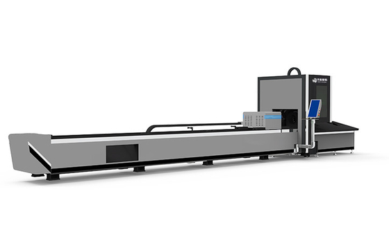 Máquina de corte de aço inoxidável 6M do laser da tubulação do tubo da linha central Rotation