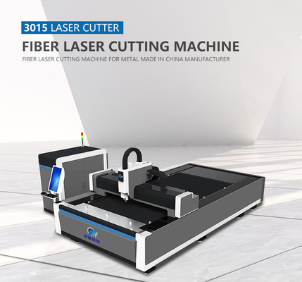 1500 x 3000 máquina de corte inoxidável do laser da fibra do cortador do metal da caixa de Raycus 1000W